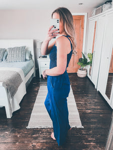 Shirred top jumpsuit online